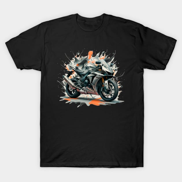 Yamaha R1 YZF motorcycle T-Shirt by Arassa Army